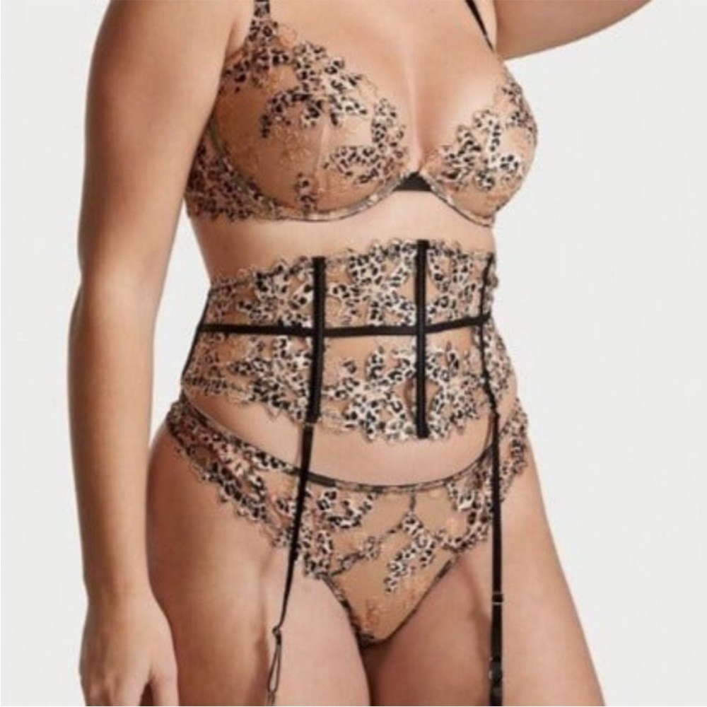 NWT Victoria’s Secret Lace Embroidered Waist Cincher Garter